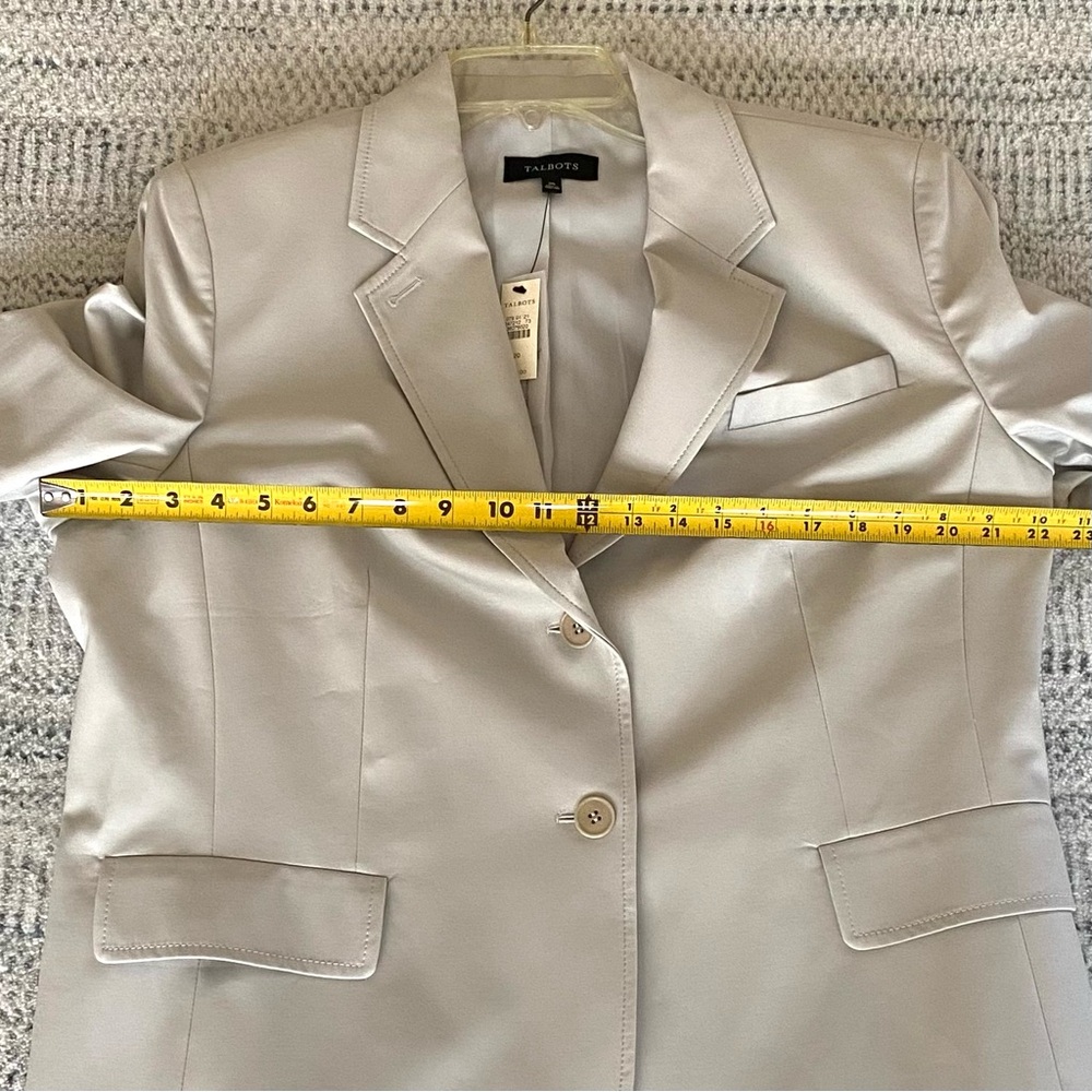 NWT Talbot's Spring Light Gray Grace Fit Blazer, 20 - Picture 8 of 8